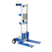  Manual Stacker Lift, 400 lb Load Capacity, 44" D x 120" H, Straddle Lift Design, Hand-Crank Winch