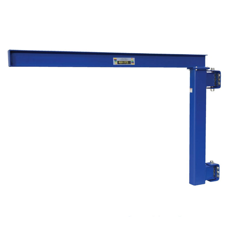  Wall Mounted Jib Crane, 600 lb Capacity, 8" W x 96" D x 63" H, Space-Saving Design