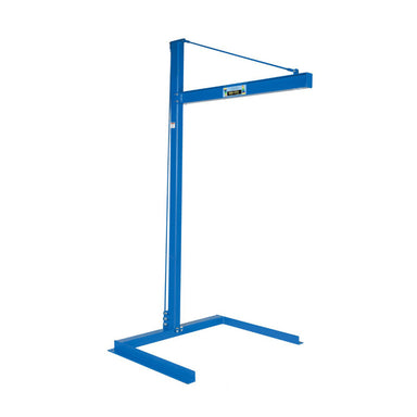  Small Jib Crane, 600 lb Capacity, 60.75" D x 103.75" H, Compact Design