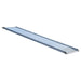 Full-length view of the Vestil AWR-38-16A aluminum walk ramp with raised side curbs and a textured walking surface.