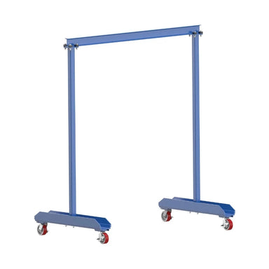 Light Duty Gantry Crane, 1,000 lb Capacity, Lightweight Design, Poly-on-Steel Casters