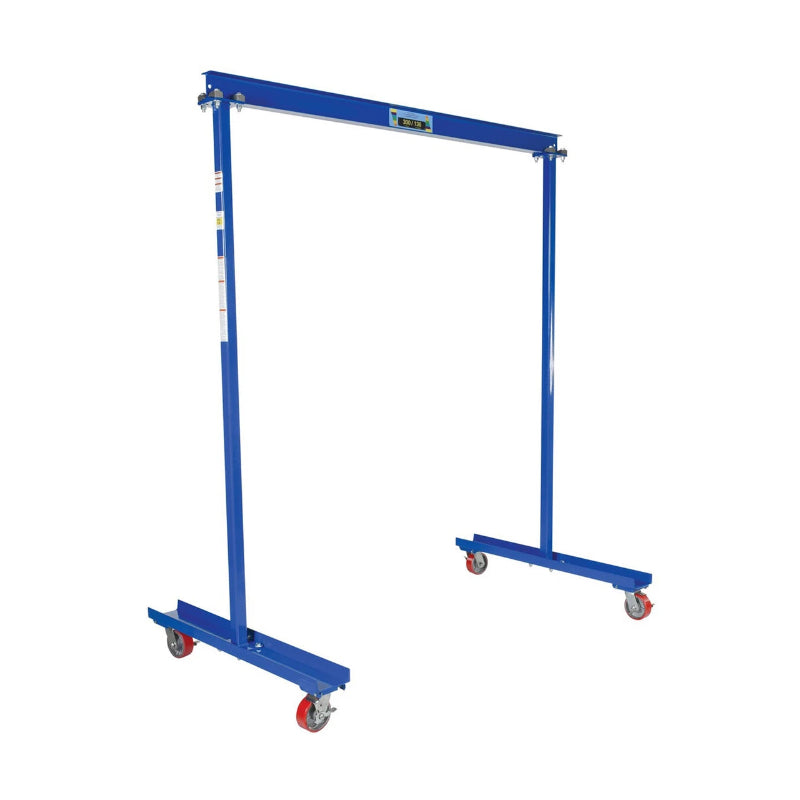 Light Duty Gantry Crane, 600 lb Capacity, Lightweight Design, Poly-on-Steel Casters