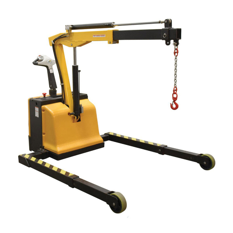 Electric Floor Crane, Adjustable Width & Length Legs, Ergonomic Handle, Variable Speed Controls, Emergency Reverse