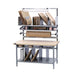 Proline BIB5 packaging workstation with laminate work surface and storage accessories