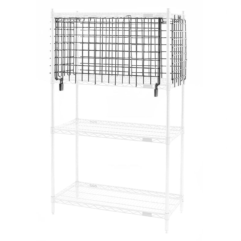  Small wire security cage, 30 W x 21 D x 20 H, polished finish, flip-up door