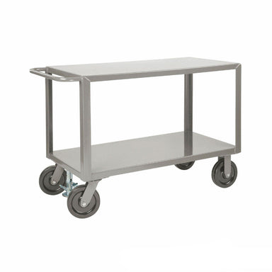  Heavy Duty Truck Cart, 36" W x 72" D, Welded Steel, 2 Rigid & 2 Swivel Casters with Floor Lock