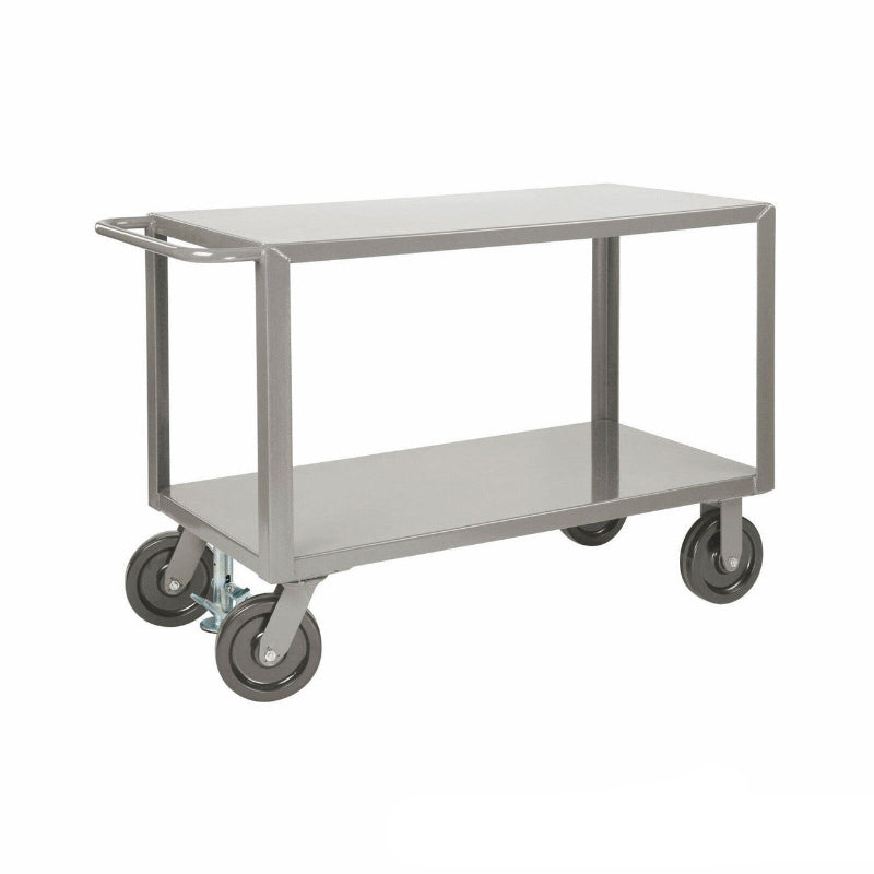  Heavy Duty Truck Cart, 36" W x 72" D, Welded Steel, 2 Rigid & 2 Swivel Casters with Floor Lock