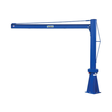 Portable Jib Crane, 96" W x 84.75" H, 96" Boom Length, 1 Jib Base Socket, 360° Rotation