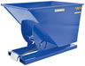 Vestil D-100-HD steel self-dumping hopper, angled view.