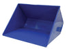 Vestil D-300-HD steel self-dumping hopper, angled view.