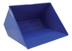 Vestil D-300-LD steel self-dumping hopper, angled view.