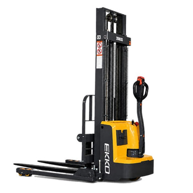 EKKO EB13E-138 Full Powered Straddle Stacker 2800 lb Cap. 138" Height