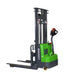  Electric straddle stacker with a 3000 lb capacity, 145" height, and side shift feature for efficient goods movement.