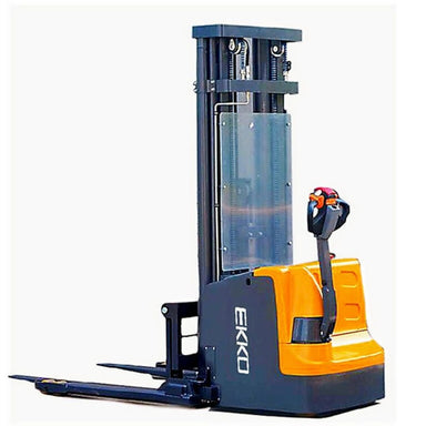 EKKO EB18E Full Powered Straddle Stacker 4000 lb Cap