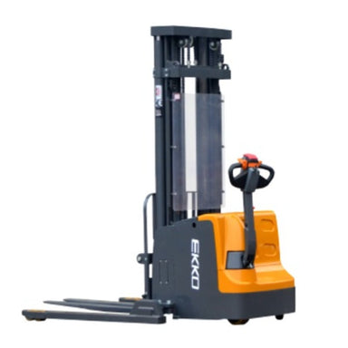 EKKO EB20E Full Powered Straddle Stacker 4400 lb Cap
