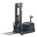 EKKO EH15TH walkie reach truck in yellow and black, designed for moving loads up to 3300 lbs and reaching 216 inches high.