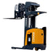 EKKO EK18RRL stand-up reach truck with a 4000 lb capacity and 196" lift height, featuring the EKKO logo.