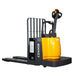 EKKO EP30A Rider Pallet Jack, equipped with a yellow handle and black bucket, supports a maximum load of 6600 lbs.