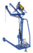 Vestil HDC-305-60 hydraulic drum carrier with drum cradle raised.