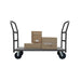 Heavy-duty platform truck with boxes on it, dimensions 36" W x 24" D x 38.5" H, set against a white background.