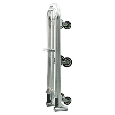 Heavy duty aluminum folding L cart with handle and 1,200 lb capacity