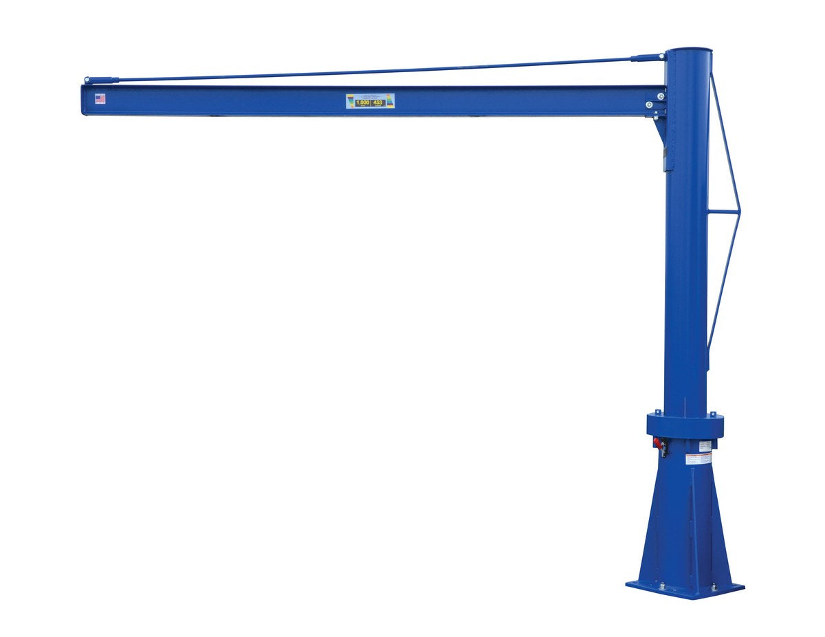 Vestil JIB-P-10-10-8 portable-base jib crane with horizontal boom.