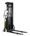 Vestil SL-118-FF fixed-fork powered-lift stacker, front angled view.