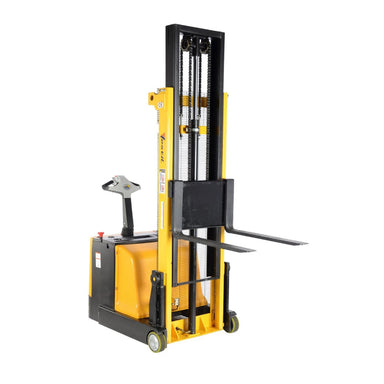 Compact Electric Forklift, 2,000 lb Capacity, Maneuverable Design for Tight Spaces
