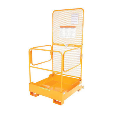Collapsible Forklift Platform, 89.5" High, Guardrails, Non-Slip Surface