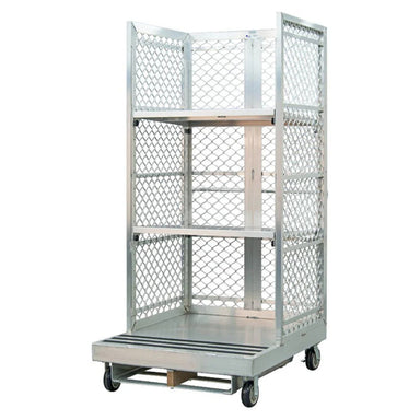  Order Picker Forklift Work Platform, Aluminum, 40" W x 48" D x 88" H, 2,000 lb Capacity, Raymond Lift Type