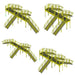 Representative crossover platform configurations with yellow railings.