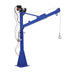  Industrial Jib Crane, 1,500 lb Capacity, 12 Volt DC, 1 HP, 360° Manual Rotation, Adjustable 43.0625"-66.75" Boom Reach