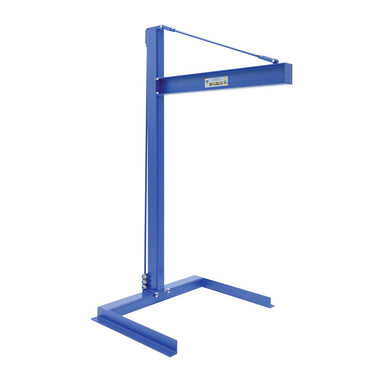 Small Jib Crane, 1,000 lb Capacity, 62.75" D x 106.75" H, Compact Design
