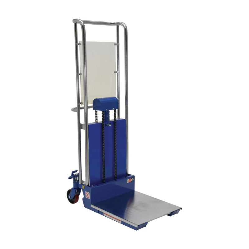 Hand Truck with Hydraulic Lift, Foot Pump, 23" W x 24" D x 59" H