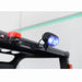 EKKO EK20TLP close-up of rear-mounted safety lights.