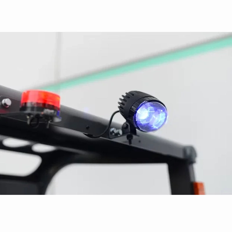 EKKO EK20TLP close-up of rear-mounted safety lights.