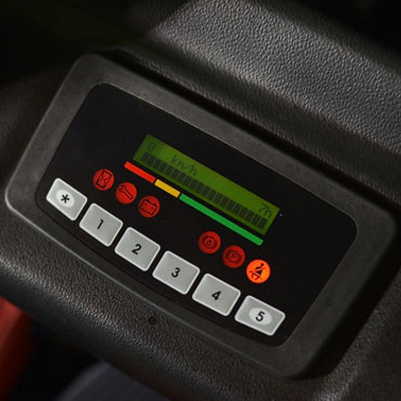 EKKO EK16A-177 forklift, designed for 3500 lbs lifting, with a 177-inch lift, prominently featuring the brand name.