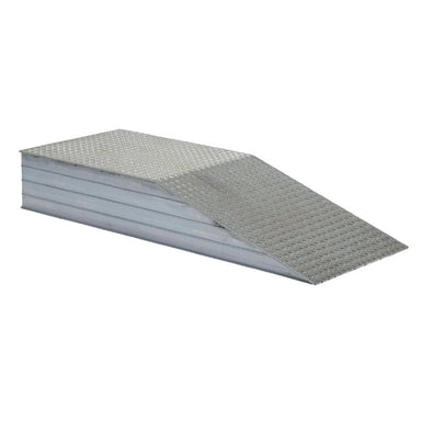  Aluminum wheel riser ramp, 12 H x 72 L x 18 W, non-slip surface